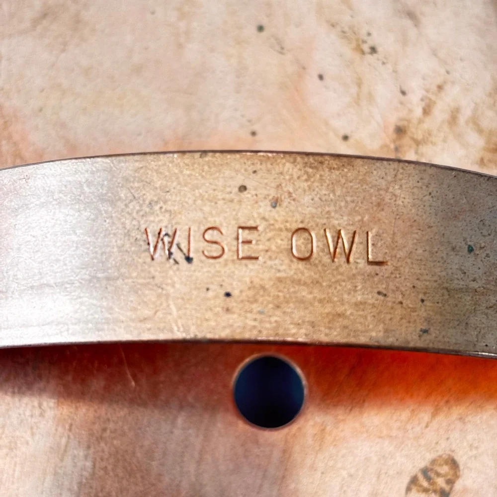 Martha Stewart Copper Cookie Cutter Wise Owl Large Vintage Cottagecore Decor